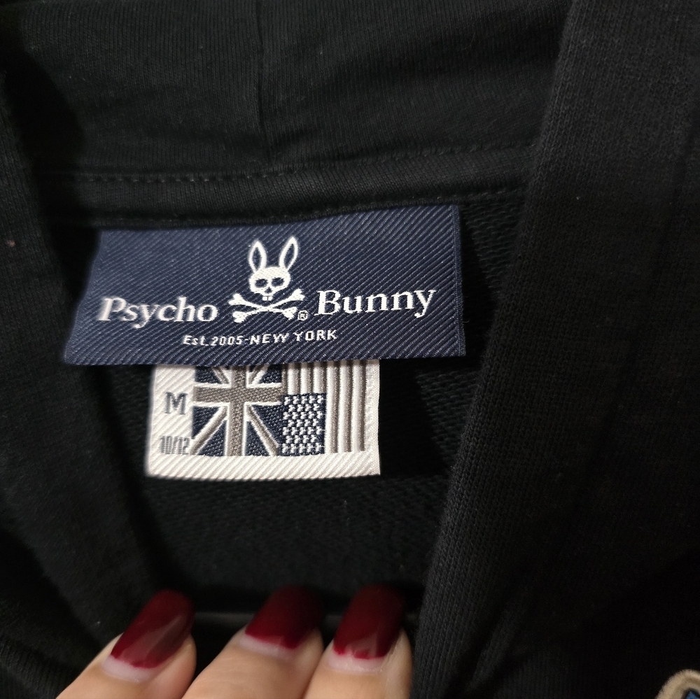 Psycho Bunny Hoodie with Colorful Patches - Picture 3 of 3